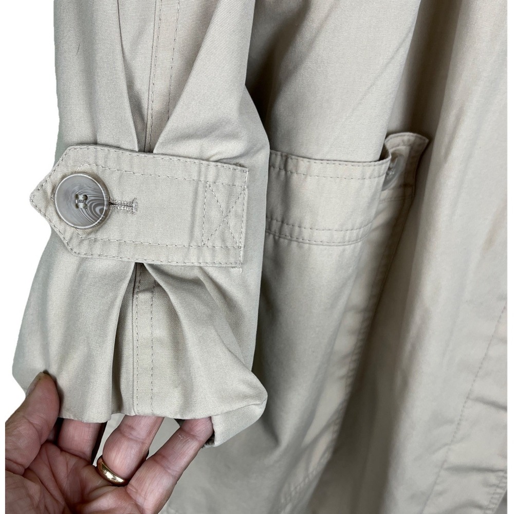 Vintage London Fog Beige Lined Trench Coat Womens‎ Size 22W - Picture 4 of 10